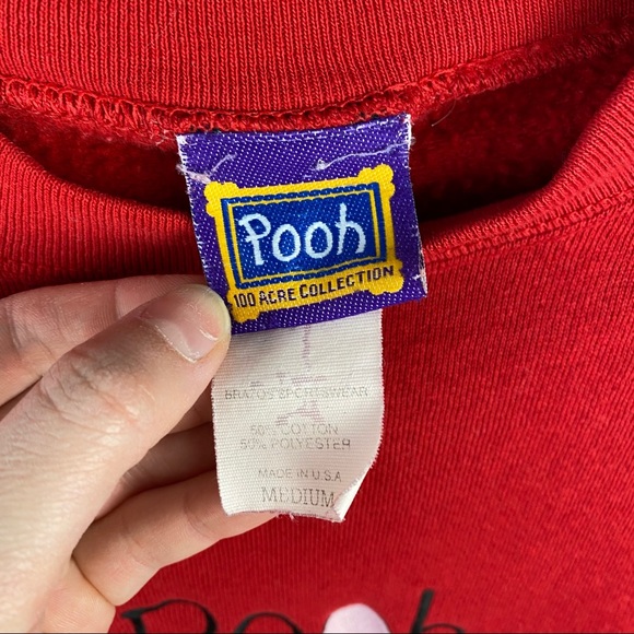 Vintage 90s Pooh Bear Crewneck Sweatshirt - Picture 3 of 5